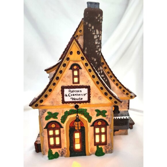 Dept 56 POPCORN & CRANBERRY HOUSE North Pole Christmas Village building 5638-8 - Picture 2 of 10